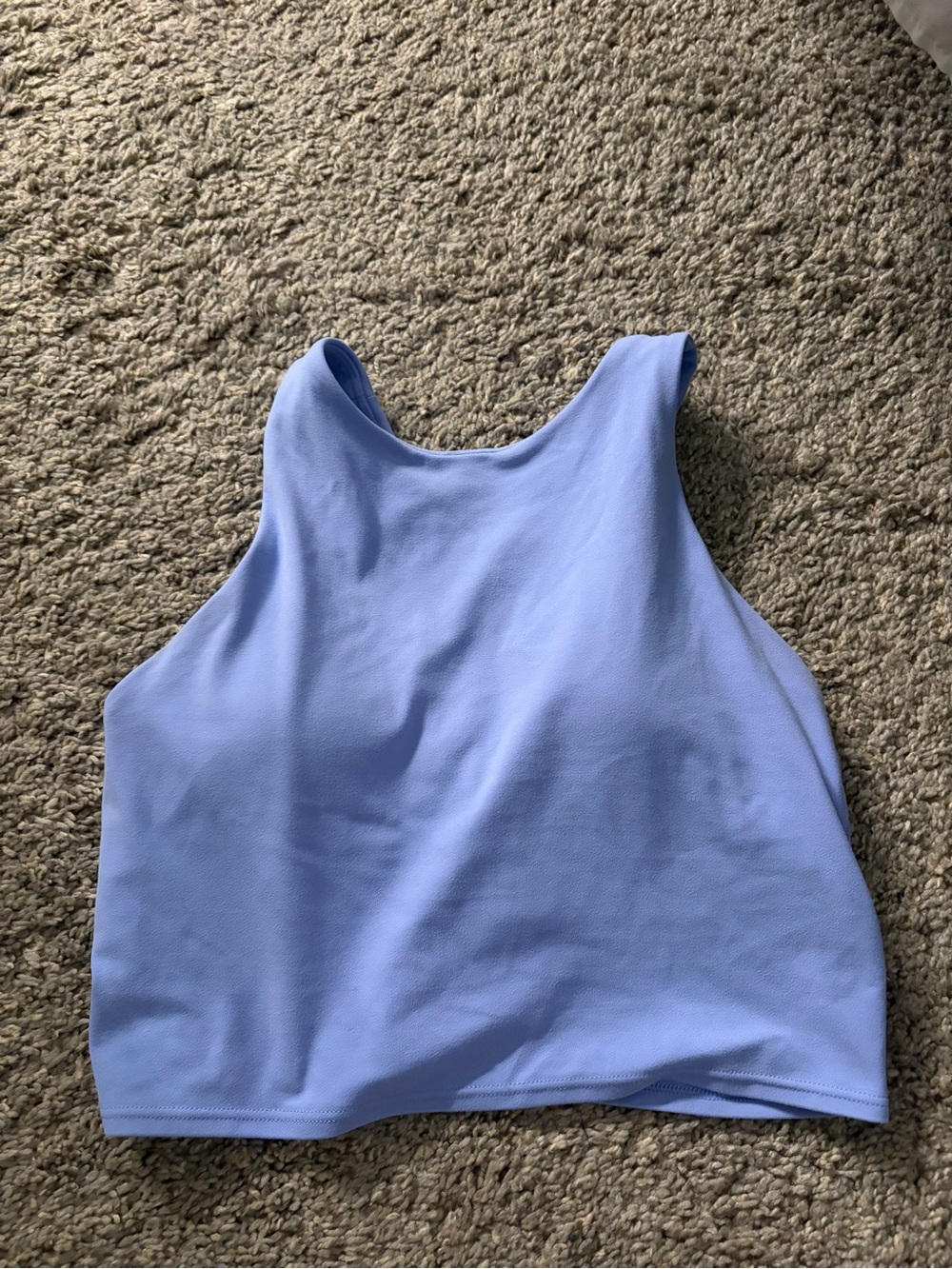 Athleta Conscious Crop Racerback Tank in Lilac Size Small